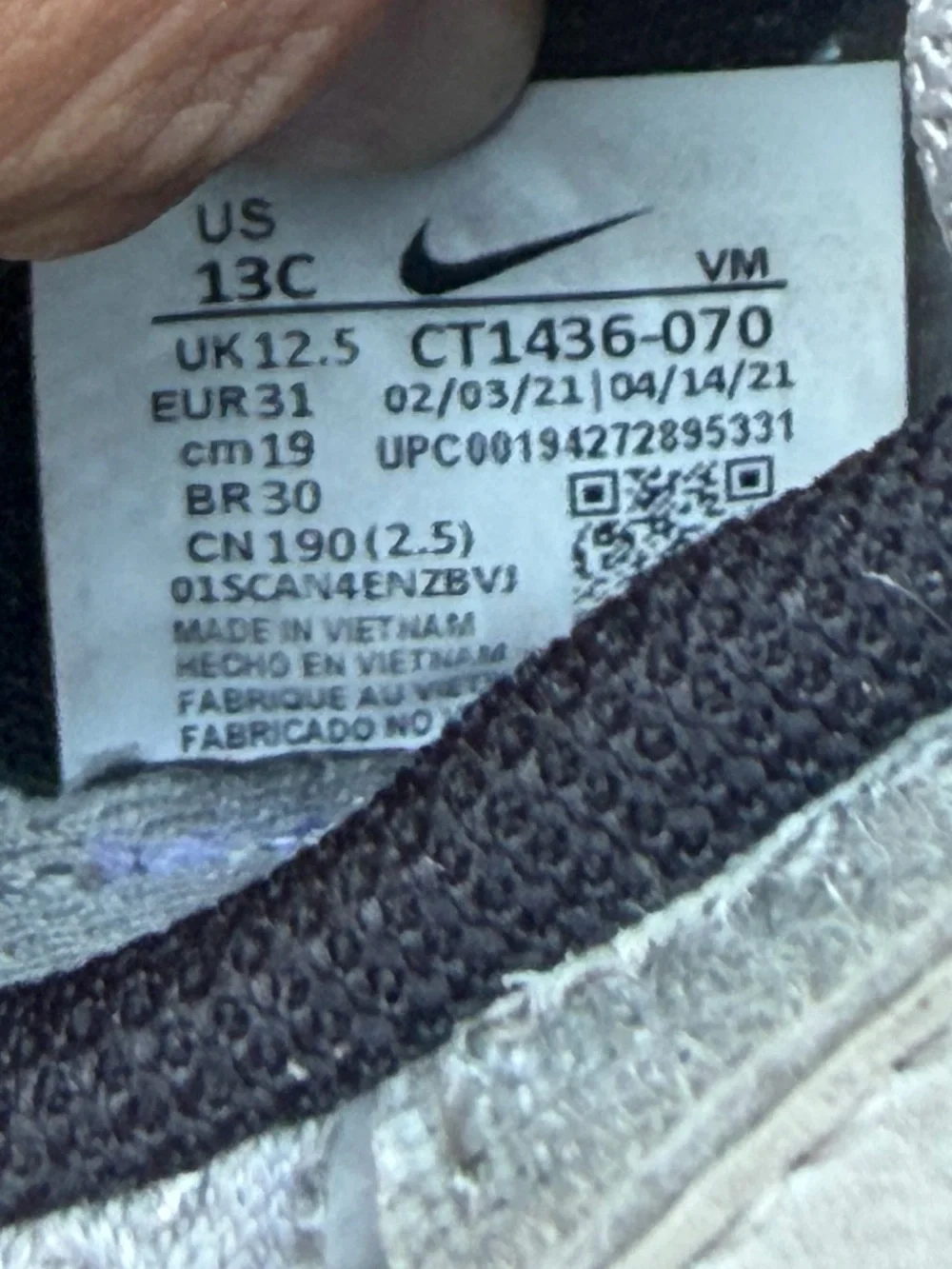 Nike Renew Gray Orange Running & Training Sneakers